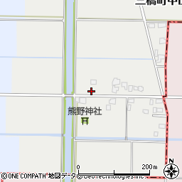 福岡県柳川市三橋町中山907周辺の地図