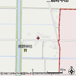 福岡県柳川市三橋町中山899周辺の地図