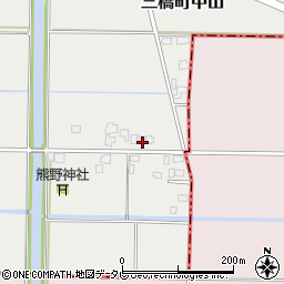 福岡県柳川市三橋町中山892周辺の地図