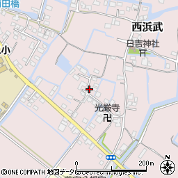 福岡県柳川市西浜武1290周辺の地図