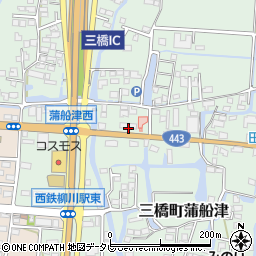 アオバ理容　柳川店周辺の地図