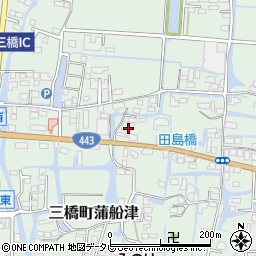 福岡県柳川市三橋町蒲船津1243周辺の地図