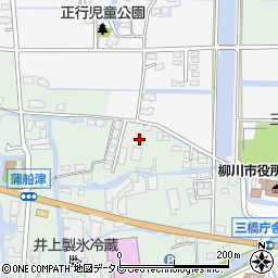 福岡県柳川市三橋町蒲船津36周辺の地図
