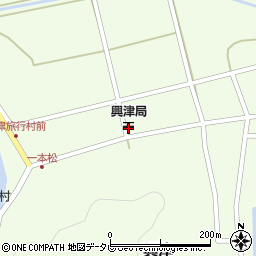 興津郵便局周辺の地図