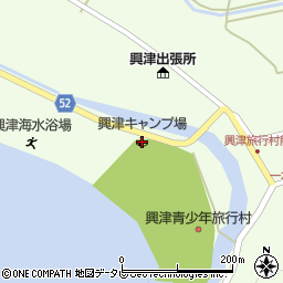 興津青少年旅行村興津キャンプ場周辺の地図