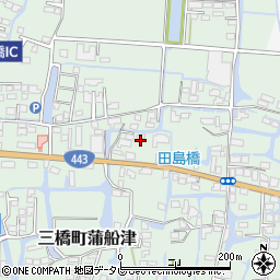福岡県柳川市三橋町蒲船津1241-1周辺の地図
