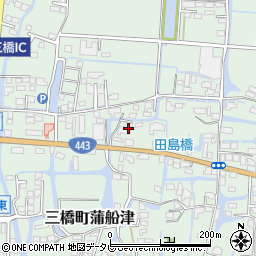 福岡県柳川市三橋町蒲船津1241-3周辺の地図