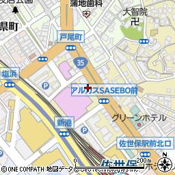十八親和銀行佐世保駅前支店周辺の地図