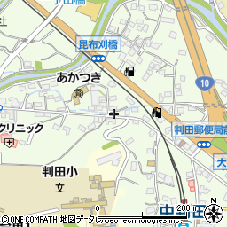 大分県大分市中判田1767-1周辺の地図