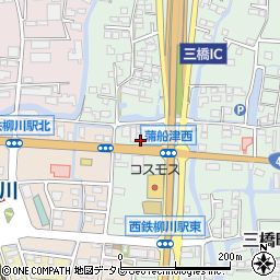 福岡県柳川市三橋町蒲船津1400周辺の地図