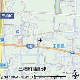 福岡県柳川市三橋町蒲船津1241-2周辺の地図