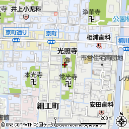 福岡県柳川市細工町周辺の地図