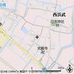福岡県柳川市西浜武1291周辺の地図