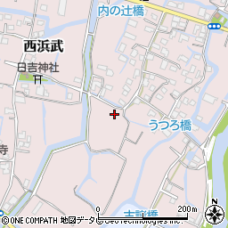 福岡県柳川市西浜武1386周辺の地図