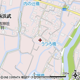 福岡県柳川市西浜武773周辺の地図