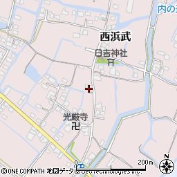 福岡県柳川市西浜武1276周辺の地図
