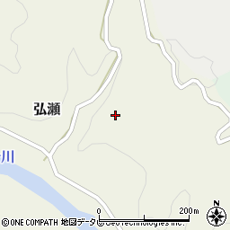 高知県高岡郡四万十町弘瀬176周辺の地図