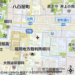 福岡県柳川市本町3-1周辺の地図