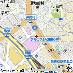 福岡銀行佐世保支店周辺の地図