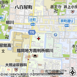 福岡県柳川市本町3-16周辺の地図
