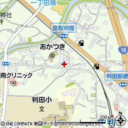 大分県大分市中判田1879-2周辺の地図