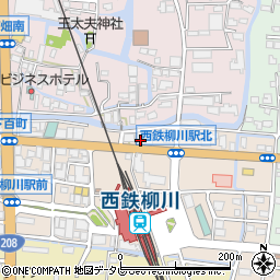 福岡県柳川市三橋町下百町204-4周辺の地図