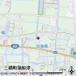 福岡県柳川市三橋町蒲船津352周辺の地図