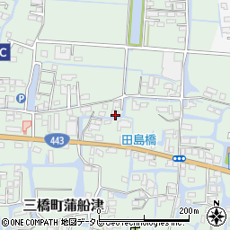 福岡県柳川市三橋町蒲船津395周辺の地図