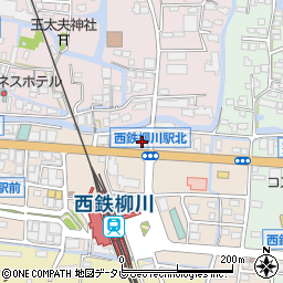 朝日生命保険相互会社　柳川・みやま営業所周辺の地図