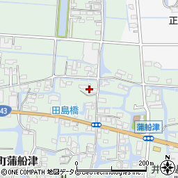 福岡県柳川市三橋町蒲船津1122周辺の地図