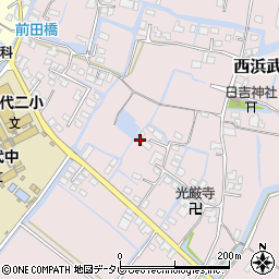 福岡県柳川市西浜武1285周辺の地図
