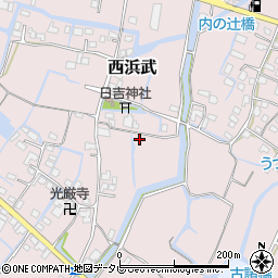 福岡県柳川市西浜武1372周辺の地図