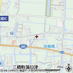 福岡県柳川市三橋町蒲船津393周辺の地図