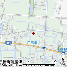福岡県柳川市三橋町蒲船津1129周辺の地図