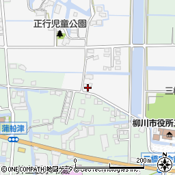 福岡県柳川市三橋町正行386周辺の地図