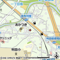 大分県大分市中判田1589周辺の地図