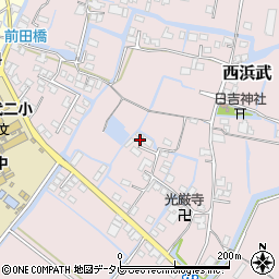 福岡県柳川市西浜武1285-2周辺の地図