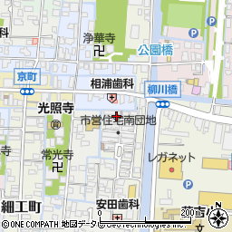 福岡県柳川市隅町周辺の地図