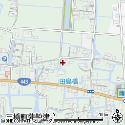 福岡県柳川市三橋町蒲船津354周辺の地図