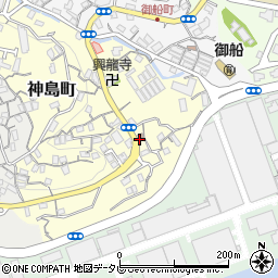 神島町二組公民館周辺の地図