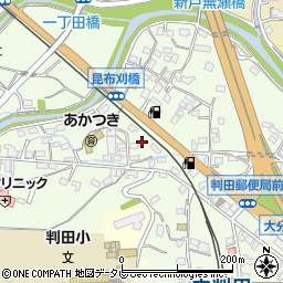 大分県大分市中判田1590周辺の地図