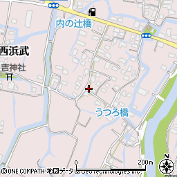 福岡県柳川市西浜武845周辺の地図