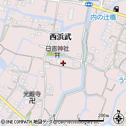 福岡県柳川市西浜武1348周辺の地図