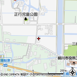 福岡県柳川市三橋町正行386-1周辺の地図