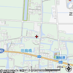 福岡県柳川市三橋町蒲船津1078周辺の地図