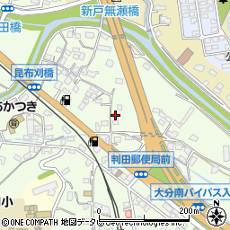 大分県大分市中判田1604-4周辺の地図