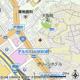 長崎県佐世保市三浦町6-7周辺の地図