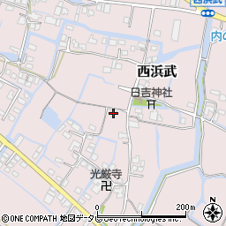 福岡県柳川市西浜武1270-1周辺の地図