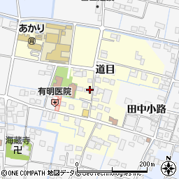 佐賀県白石町（杵島郡）道目周辺の地図