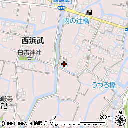 福岡県柳川市西浜武864周辺の地図